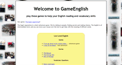 Desktop Screenshot of gameenglish.com