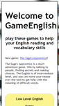 Mobile Screenshot of gameenglish.com